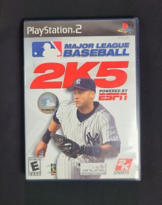 Major League Baseball MLB 2K5 (PlayStation 2 PS2, 2005) CIB Black Label