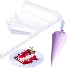 24 Inch Extra Large Piping Bags - 100 Pack Disposable Non-Slip Thickened Pastry 
