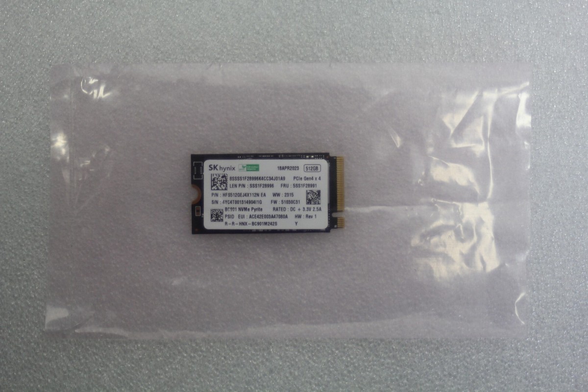 SK Hynix - 512GB BC901 M.2 2242 PCIe Gen4x 4 NVMe SSD