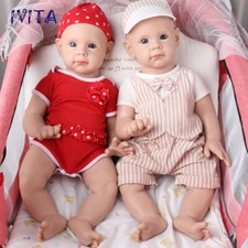 IVITA 21'' Floppy Silicone Reborn Baby Boy Girl Silicone Doll Xmas Gift