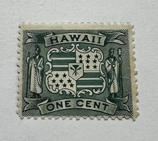 1899 HAWAII 1C STAMP #80 MINT ORIGINAL GUM