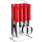 24PC STAINLESS STEEL CUTLERY SET WITH FORKS NIVES SPOONS TEA AND