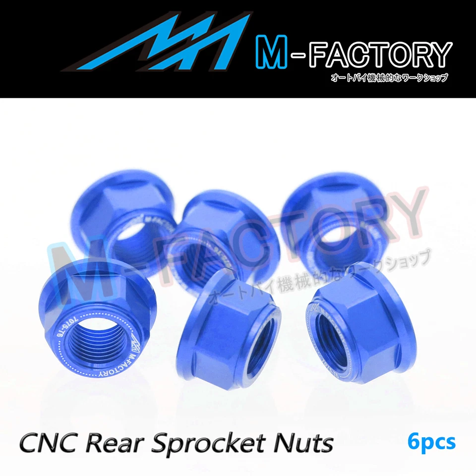 Tuercas de piñón hexagonales traseras para Suzuki GSXR400 RJ-RW 88-98 GSXR600 WV-Y Foto 3 de 4