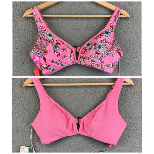 New Maaji Reversible Bikini Top floral size L