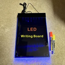 Color Changing LED  Message Writing Board 16"x12" w/Adaptor for Store and Home