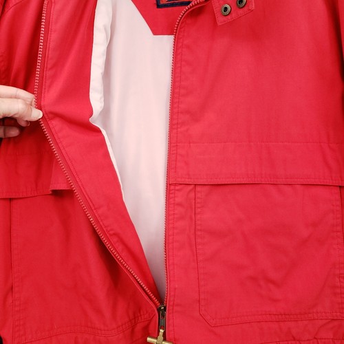 Mighty Mac Jacket Mens 44 Red Anorak Full Zip Long Sleeve Lined Casual Outdoor - Picture 10 of 14