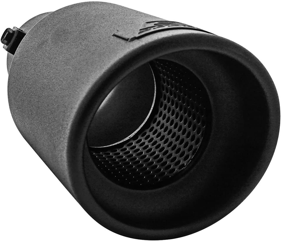 DC Sports EX-1012B Performance Bolt-On Resonated Muffler Slant Tip