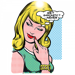 ALTRA T Shirt dalla S alla 2XL 3XL ME SARCASTICO MAI bionda fumetto divertente adulto