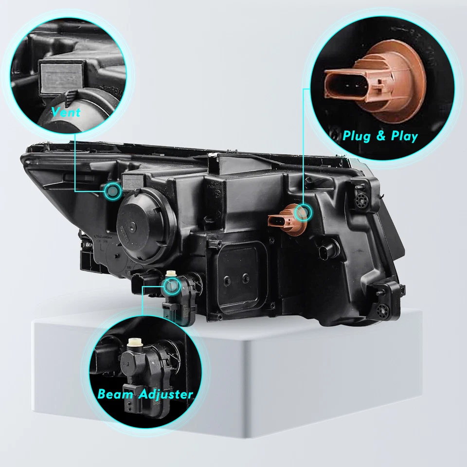 Faros halógenos izquierda+derecha modelo Ford Edge 2011 2012 2013 2014 Foto 3 de 4