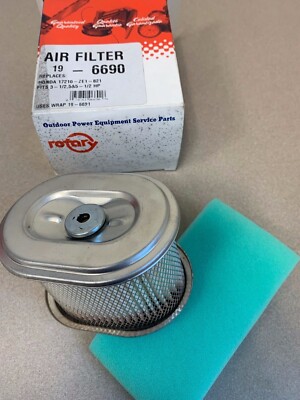 New Rotary 19-6690 Air Filter rpls Honda 17210-ZE1-821 Jacobsen PGM 19 22