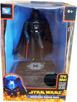 Star Wars Darth Vader Electronic Talking Bank - 2005 Vintage OVP funktionstüchtig