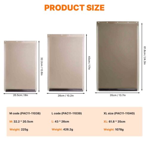 Medium/Large/X-Large Dog Door for Wall Pet Door Flap Replacement Fit for PetSafe - Picture 8 of 11
