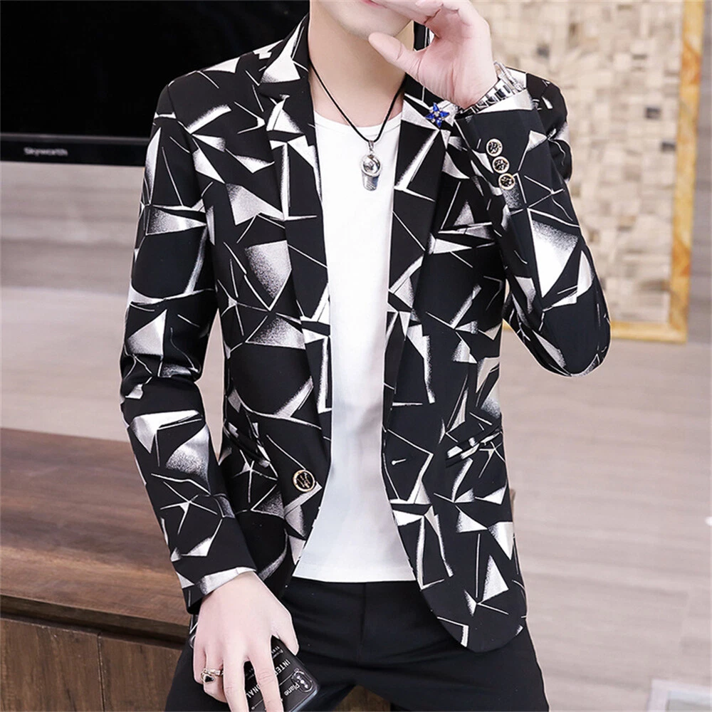 Men Formal Work Blazer Jacket Business Casual Button Slim Fit Suit Coat Tops
Opens in a new window o