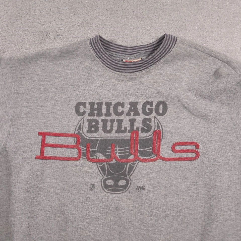 Suéter De Colección Chicago Bulls Juvenil XL NBA Baloncesto Cuello Redondo Equipo Clasificado Años 90 Foto 3 de 4