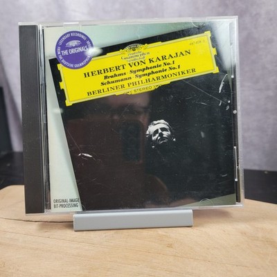 Herbert Von Karajan CD Brahms Schumann Symphony No 1 Karajan Deutsche Grammophon