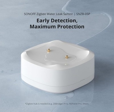 2 SONOFF ZigBee Water Detector IP67 SNZB-05P SMT Home Leaking Dripping Detection