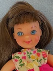 Vintage 1965 Mattel Barbie, Little Sister 6" Tutti Doll w Original Clothes, Hat