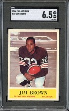 1964 Philadelphia #30 Jim Brown SGC 6.5 EX-NM PLUS HOF