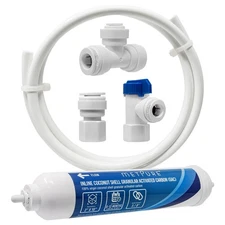 GAC Inline Filter Convert 1/4" to 3/8” QC Big Flow Kit: Double Faucet Flow Rate