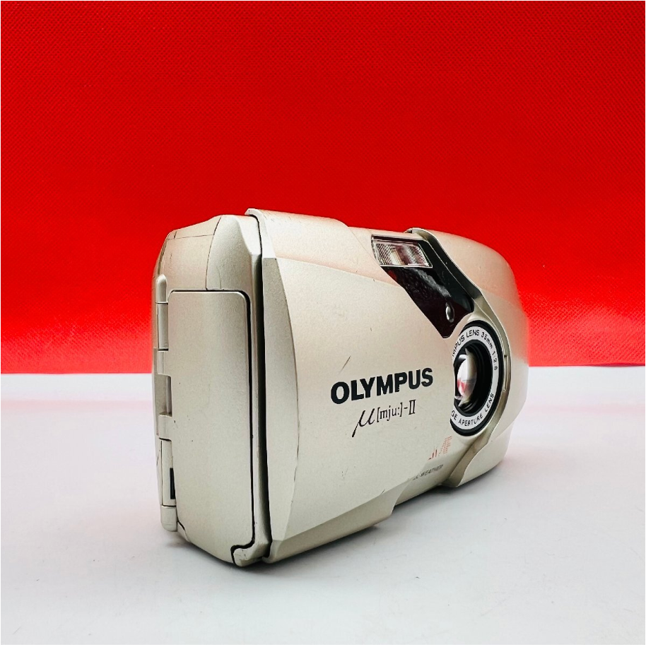 Olympus µ [mju:]-II 35mm Point & Shoot Film Camera For Parts LCD