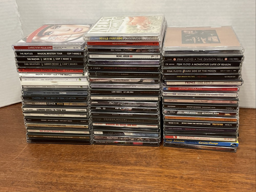 Mixed CD Lot 54 Rock & Pop Beatles Prince Pink Floyd Avril Madonna Lenny Kravitz