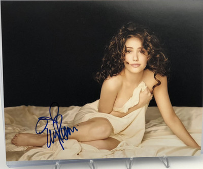 EMILY ROSSUM AUTO JSA Authentic 8x10 PHOTO Signed MYSTIC RIVER  SHAMELESS FIONA