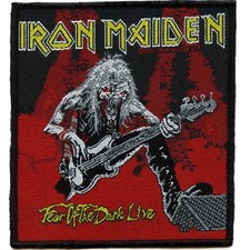 Iron Maiden Band Patch Fear Of the Dark Live Woven Sew On