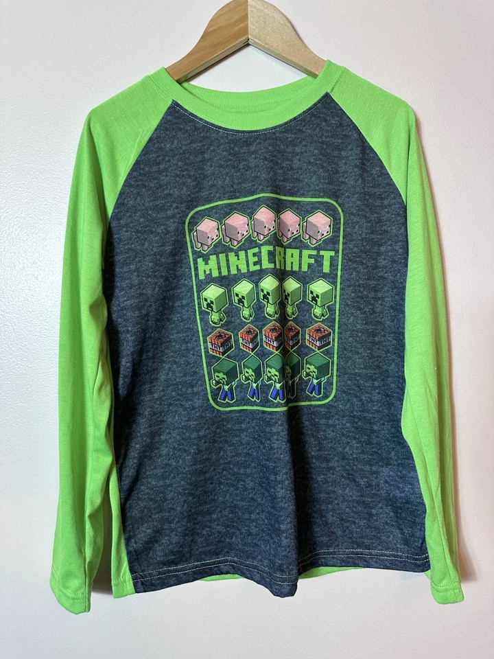 Lot 13 Long Sleeve T shirts Boys Size 10 12 Jordan Puma Ralph Lauren Minecraft - Image 3 of 4