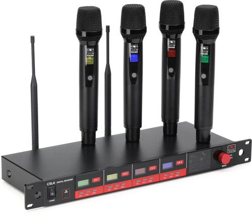 Galaxy Audio CSL4-HHHHM UHF Digital True-Diversity Quad Wireless Handheld