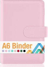 A6 Notebook Binder, 6 Ring Planner with Stylish Design, Loose Leaf Personal Orga