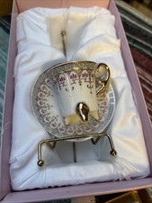 The Leonardo Collection Porcelain Collectable Teacup & Saucer With Stand New
