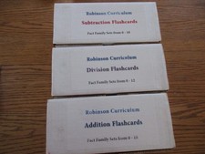 Robinson Curriculum Math Flashcards Addition/Subtraction/Division 