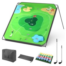 Portable Golf Chipping Game Set for Dads  Junior Golfers, Indoor, Outdoor Ba...