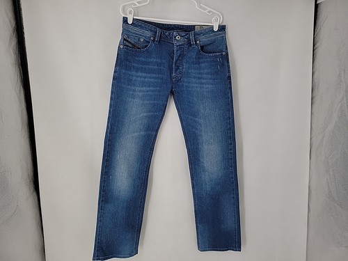 Diesel Larkee Denim Stretch Regular Straight Jeans Herren Größe 34x32 Button Fly
