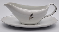 Fukagawa Arita 928 Silver Wheat Gravy Boat  Underplate/Relish