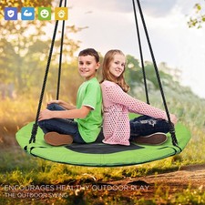700lb 40" Saucer Tree Swing Set for Kids and Adult Outdoor with 2 Hanging Straps