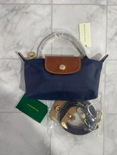 Longchamp Le Pliage XS NAVY-BROWN Shoulder Mini Bag