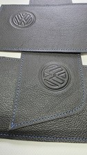 T5 & T5.1   Leather door card Shelf Inserts - BLUE stitch