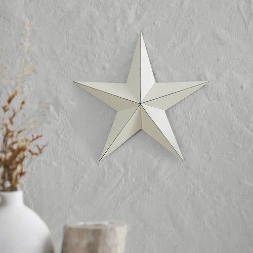 Metal Star Distressed Creme 12x12 - Bild 2 von 7