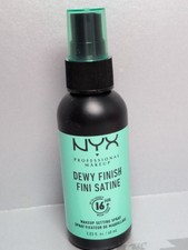 NYX Dewy Finish Fini Satine Makeup Setting Spray Long Lasting 2.03 oz/60ml