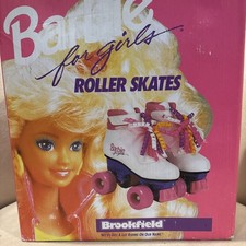 Vintage 90  s Barbie Brookfield Roller Skates Sz 4 Big Kids / Sz 5.5-6 Women  s