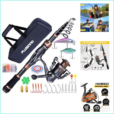 Lightweight IM6 Carbon Rod with Stainless Reel - Travel-Friendly Fishing Kit