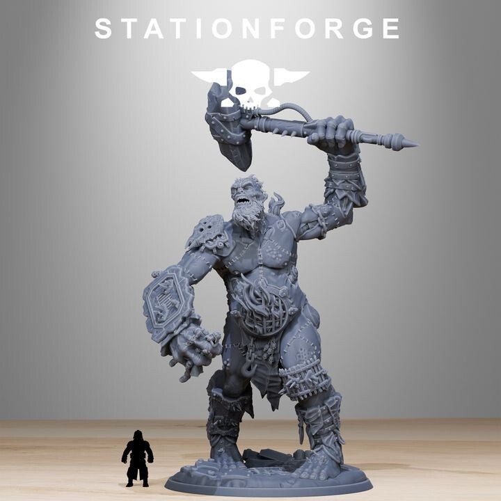 Corrupted Giant grande statuette de collection pour décor de wargame fantastique noir