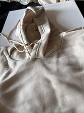 Large Polyester Hooded Sweatshirt Tan NEW Shipping Included