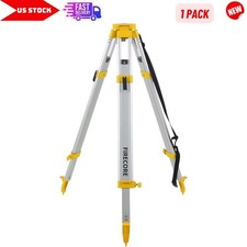 Aluminum Survey Tripod Heavy Duty w/ 5/8"-11 Thread Flat Head Quick Clamp