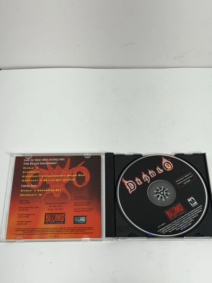 Diablo Lot 2 PC Games- Diablo I Cd Only (Machintosh), Diablo II Cd Box Complete - Image 4 of 4