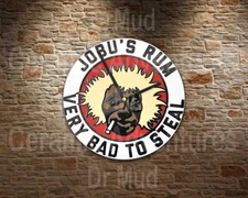 Funny Jobu's Rum Very Bad to Steal Major League Movie clock  - Choose your size