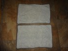 2-Custom made Queen Pillow Shams Queen blue/cream paisley braid trim 29x 18 — photo 2