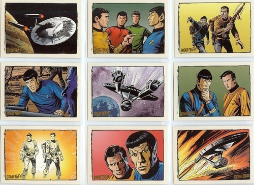JUEGO DE 9 CARTAS DE LA SERIE ORIGINAL de Star Trek GK1 - GK9 SERIE RITTENHOUSE - Imagen 3 de 3