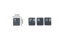 DEUTSCHE Tastatur aufkleber - schwarz MATT 48 Tasten - für MSI MS1682, MS-1682